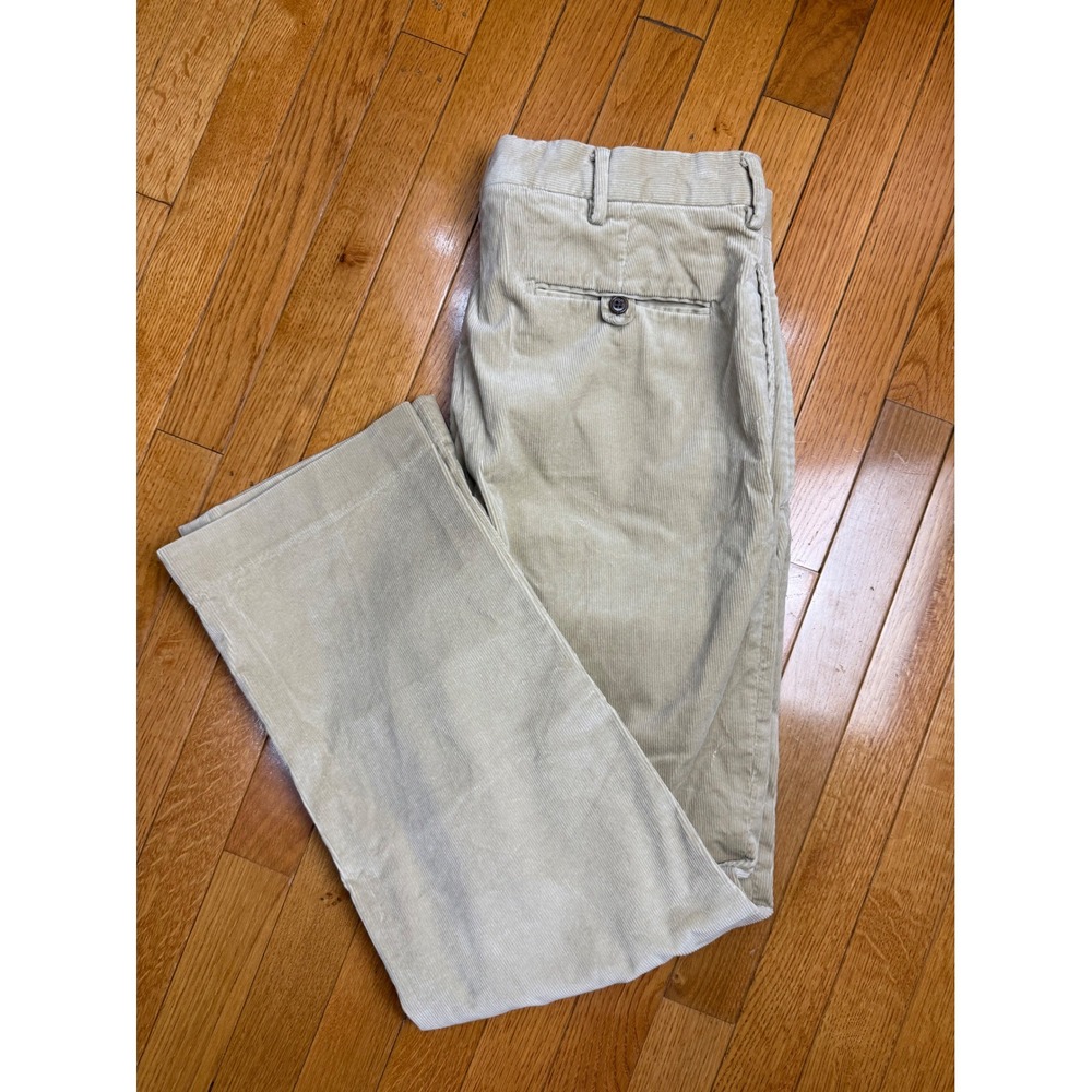 Polo Golf Ralph Lauren Mens Corduroy Pants 34x30 Tan Khaki Stretch Trousers